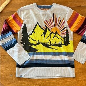 Kavu Mountain Landscape Sweater